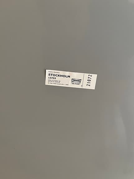 IKEA STOCKHOLM rund spegel med träram