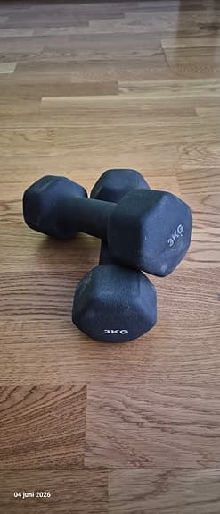 Hantlar 3 kg par svart