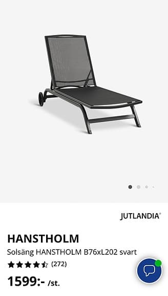 Solsäng HANSTHOLM från Jysk