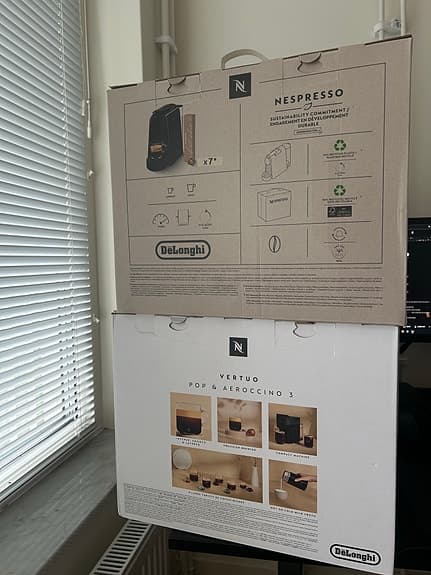Nespresso Essenza Mini kaffemaskin + Vertuo Pop värdepaket