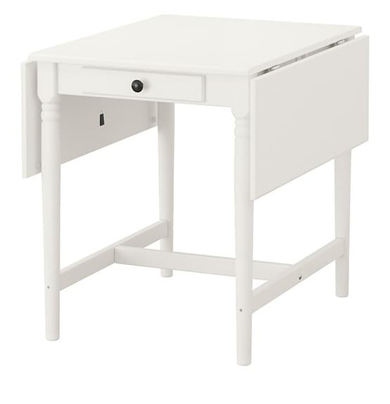 INGATORP drop-leaf table - White