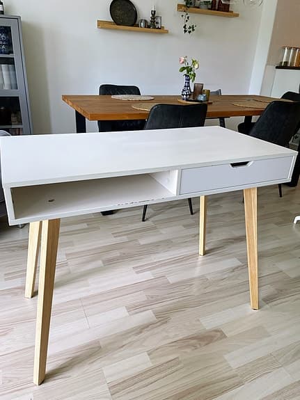 Skrivbord Tamholt Jysk 50x100 vit/natur