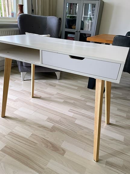 Skrivbord Tamholt Jysk 50x100 vit/natur