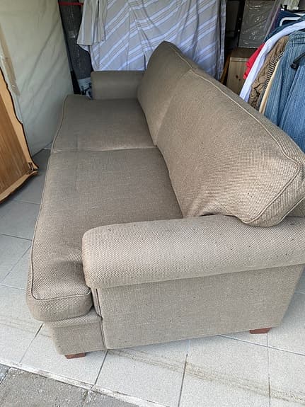 Fin soffa 4-sits brun