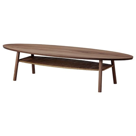 Soffbord  - skandinavisk design i valnötsfaner (IKEA Stockholm)