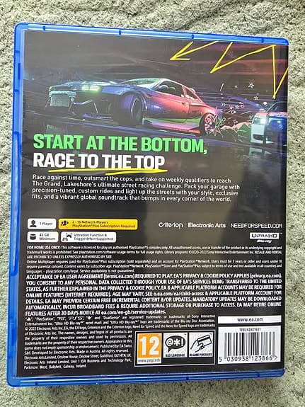 ed for Speed Unbound till PlayStation 5.