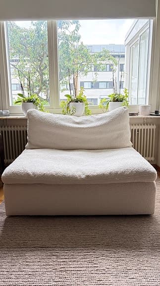Modulsoffa 2-sits i Bouclé