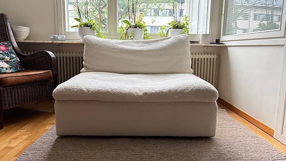Modulsoffa 2-sits i Bouclé