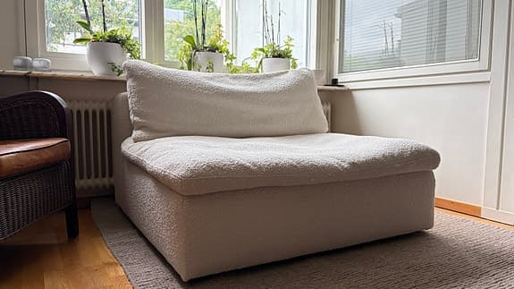 Modulsoffa 2-sits i Bouclé