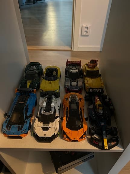 Lego bilmodeller och rymdraket paket