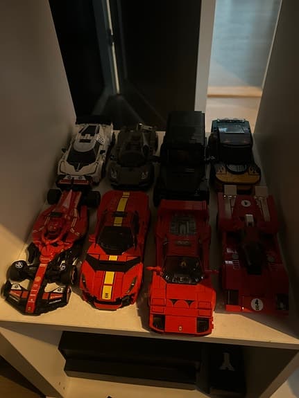 Lego bilmodeller och rymdraket paket