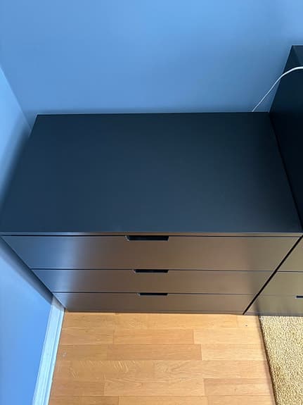 Två byråar från IKEAs serie Nordli