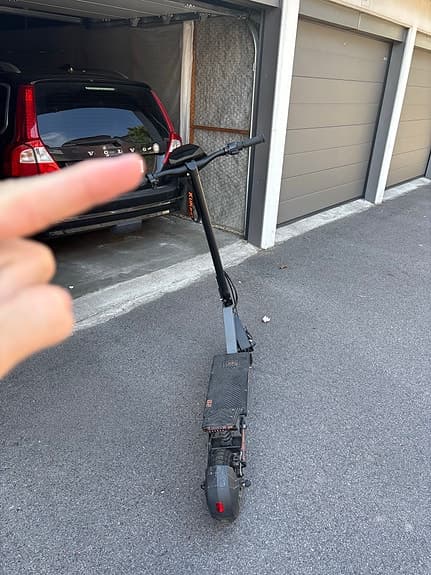 Kugoo Kirin el-scooter svart/orange G2