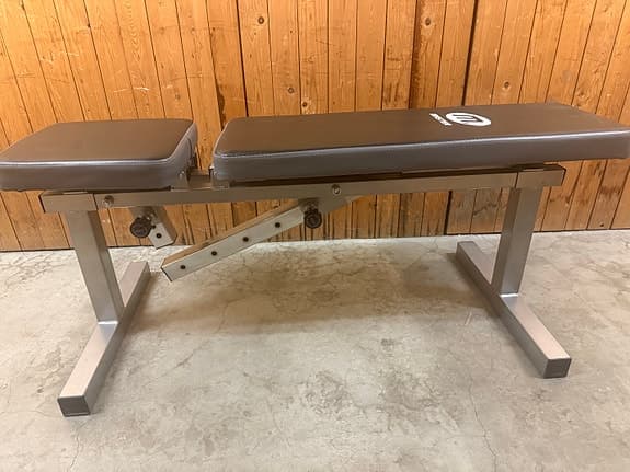 Master träningsbänk med skivstångsset