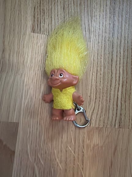 Dam troll nyckelring gul/Thomas Dam Denmark