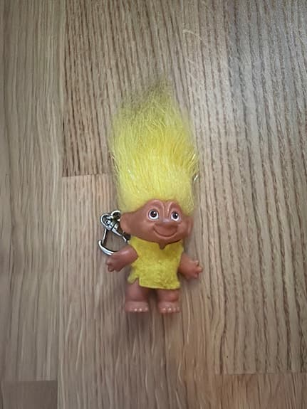 Dam troll nyckelring gul/Thomas Dam Denmark