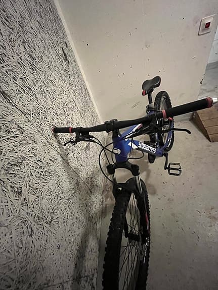 Mountainbike Cykel, punka bakdäck
