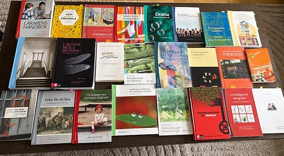 Kurslitteratur - pedagogik - lärarprogram - förskollärarprogram