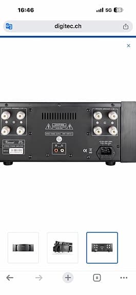 Vincent sp 331 stereoslutsteg svart