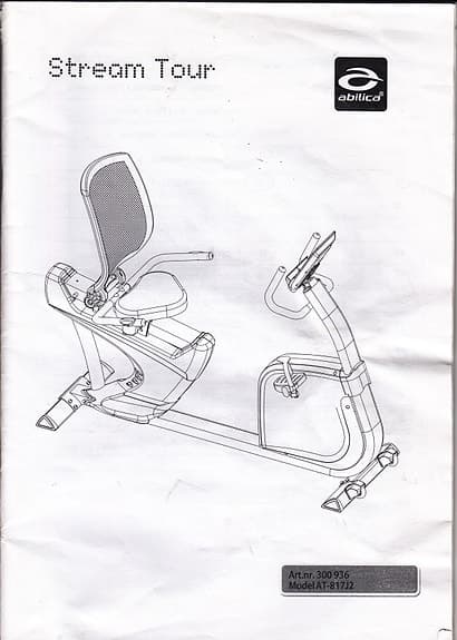 Abilica liggande motionscykel med display