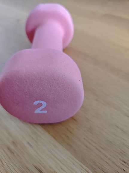 Two Kgs pink dumbbell