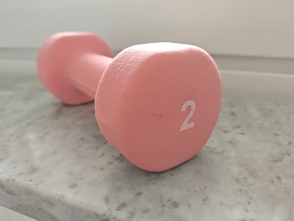 Two Kgs pink dumbbell