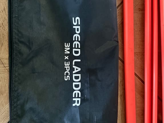 Pop-up fotbollsmål 2x samt speed ladder 3x3 meter