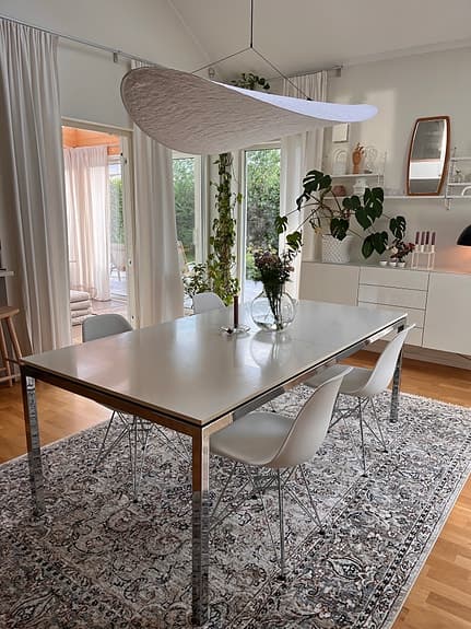 Matbord med extra skivor 200(300)x100cm