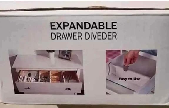 Organisera låd/ hyllavdelare 4 stycken , reglerbara nya I förpackning.