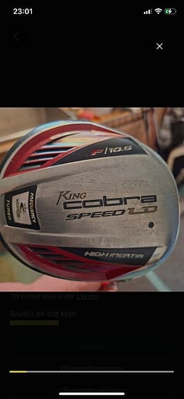 Cobra King Speed LD driver 10,5° med röd skaft