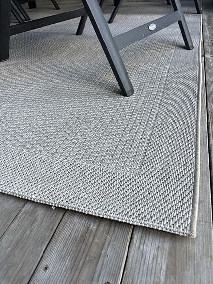Utomhusmatta beige för altan eller balkong