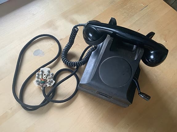 Retro telefon. Grafverkets verkstad nynäshamn