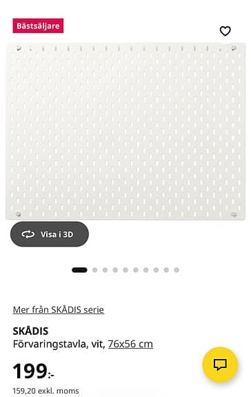 Förvaringstavla Skådis Ikea