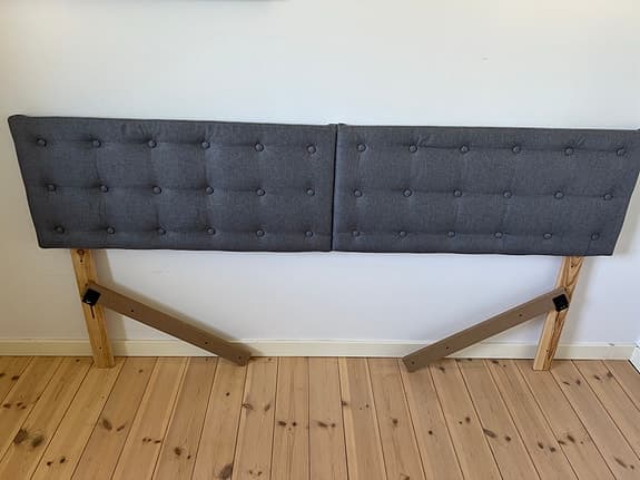 Sänggavel 180 eller 90 cm grå