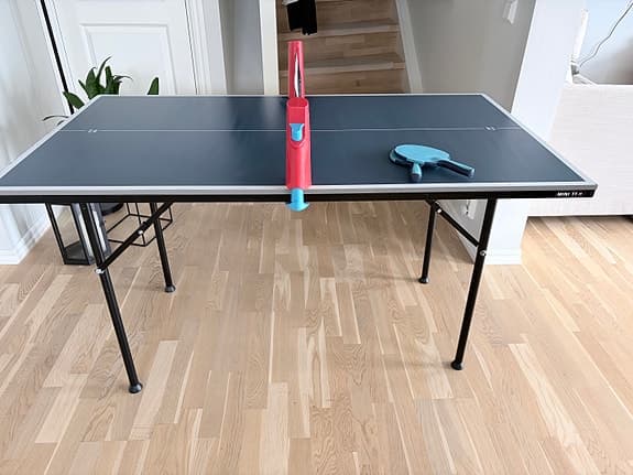 Mini TT pingisbord med nät och racketar