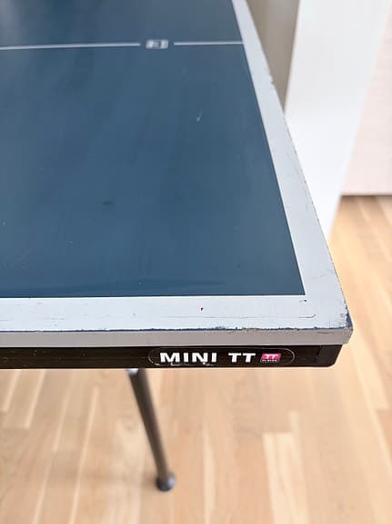 Mini TT pingisbord med nät och racketar