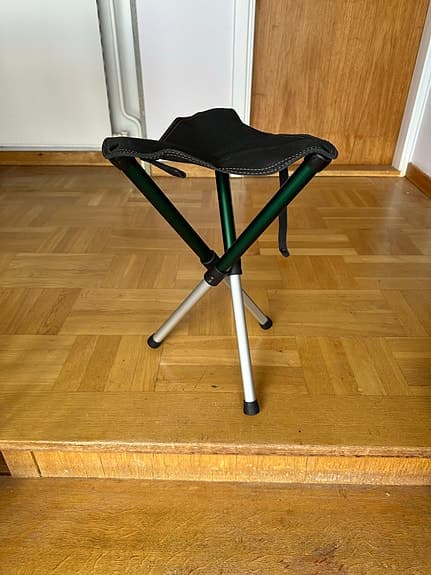 Hopfällbar trebenspall svart/grön