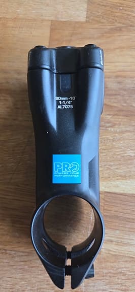 PRO Vibe styrstam 80 mm -10° svart 1 1/4"