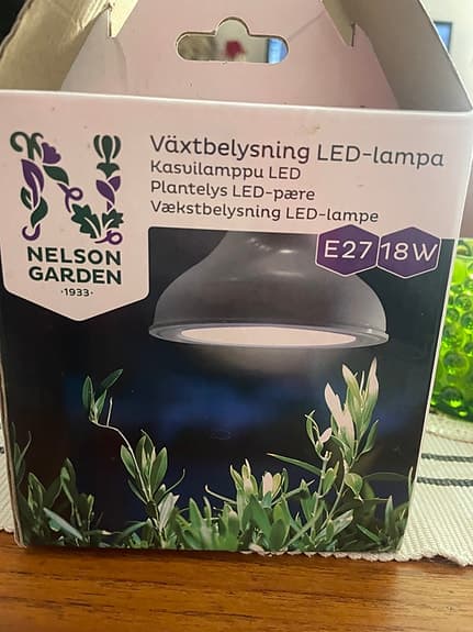 Nelson Garden växtbelysning LED-lampa E27 18W