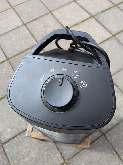 FXA Vertical 1200 terrassvärmare 1200W svart