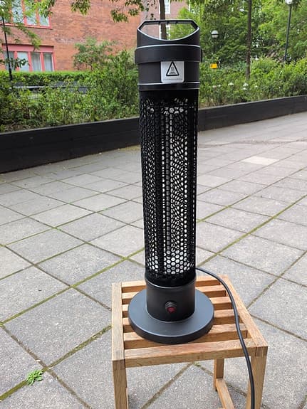 Schou infraröd terrassvärmare 800W svart