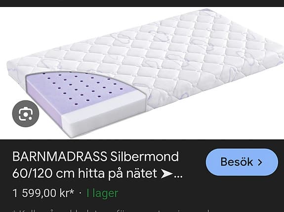 Spjälsängs madrass