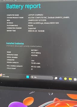Asus ZenBook Duo 14" (Dubbla skärmar) – Endast 21 battericykler!