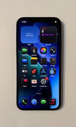 iPhone 12 64 GB – Svart – Batterihälsa 91 %