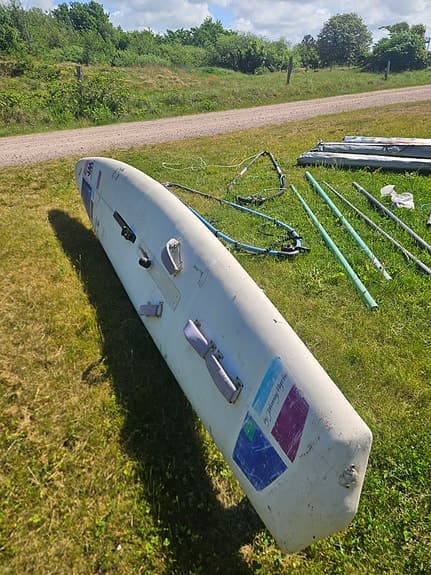 Vindsurfingkit, komplett med master, bommar och segel