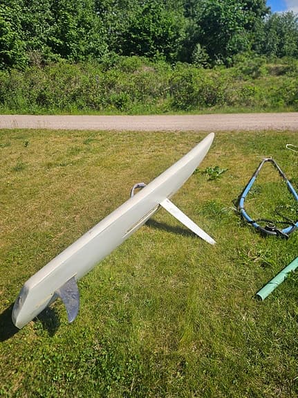 Vindsurfingkit, komplett med master, bommar och segel