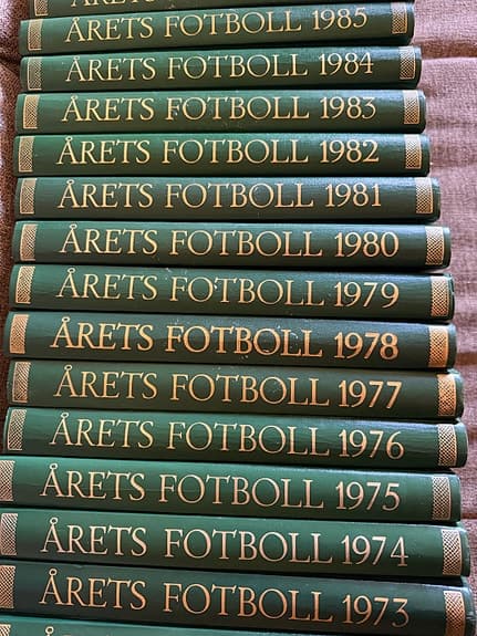 Årets Fotboll böcker samling 1957–2010