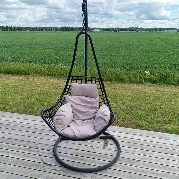 Hängstol med dyna för uteplats