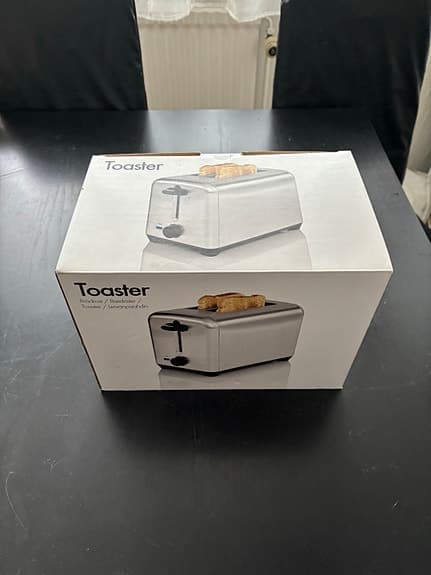 Brödrost i rostfritt stål