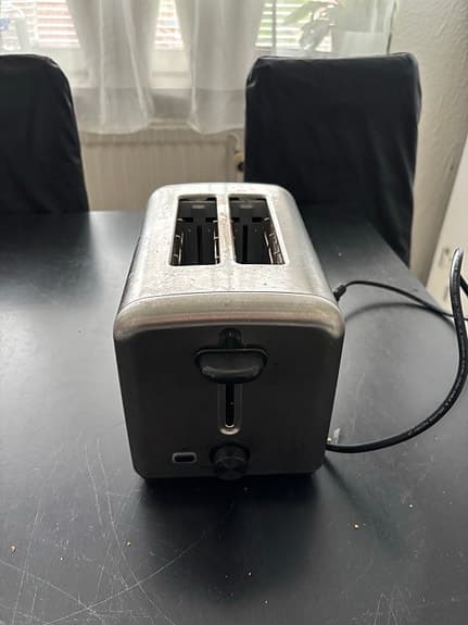 Brödrost i rostfritt stål
